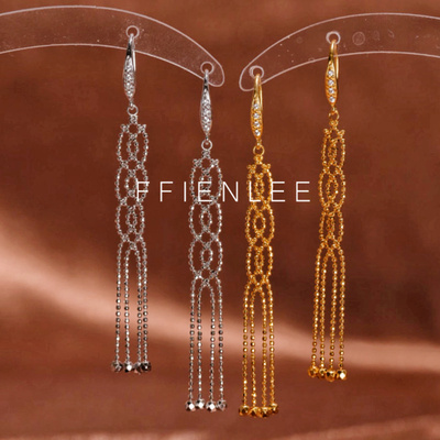 925银耳饰  满目星河 轻奢小众设计耳饰女款气质流苏耳环