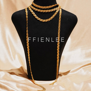 链子925银  月栖云间 轻奢小众多造型毛衣链女款气质超长项链