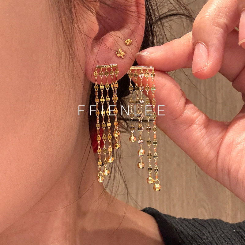 925银耳饰  步履珠帘 时尚轻奢流苏耳饰女款气质百搭耳环,饰品/流行首饰/时尚饰品新,银饰耳饰,淘宝优惠券,粉丝福利购,淘宝优惠卷