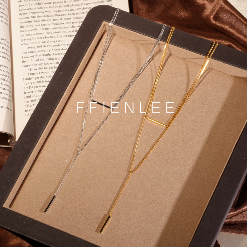 坠链均925银  银弦 轻奢设计感毛衣链女款百搭Y字项链