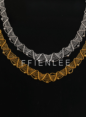 链子925银  青凝之恋 轻奢小众设计毛衣链女款气质百搭抽拉式项链