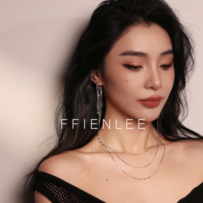 链子925银  蒙娜丽莎  三层叠戴满天星项链时尚高级感锁骨颈链