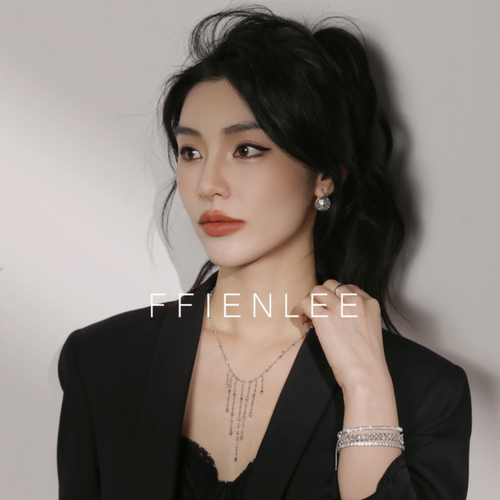 链子925银  小仙女 原创意大利纯手工流苏仙女项链时尚小众设计款