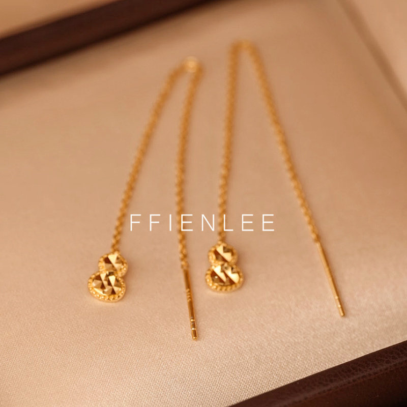 925银耳饰  霜华记 小众设计耳饰女款百搭葫芦耳环