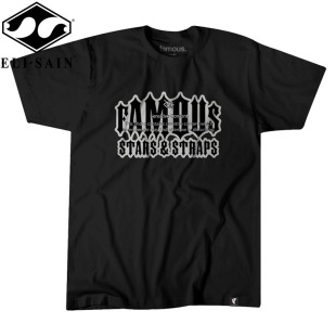 重磅纯棉圆领T恤 潮牌街头摇滚朋克硬核机车短袖 FAMOUS STAR美式