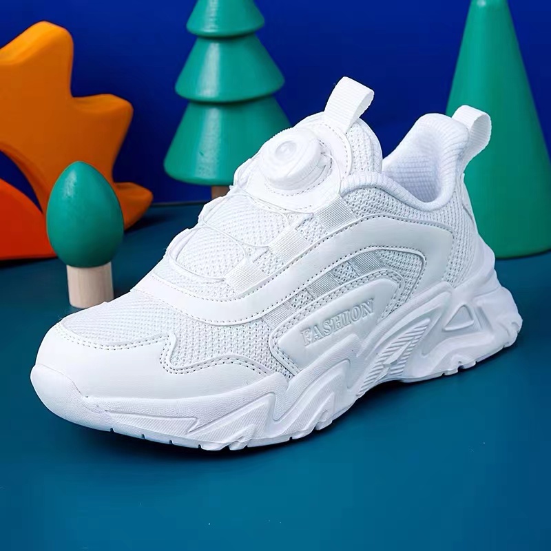 旋转纽扣学生白波鞋旋转休闲运动