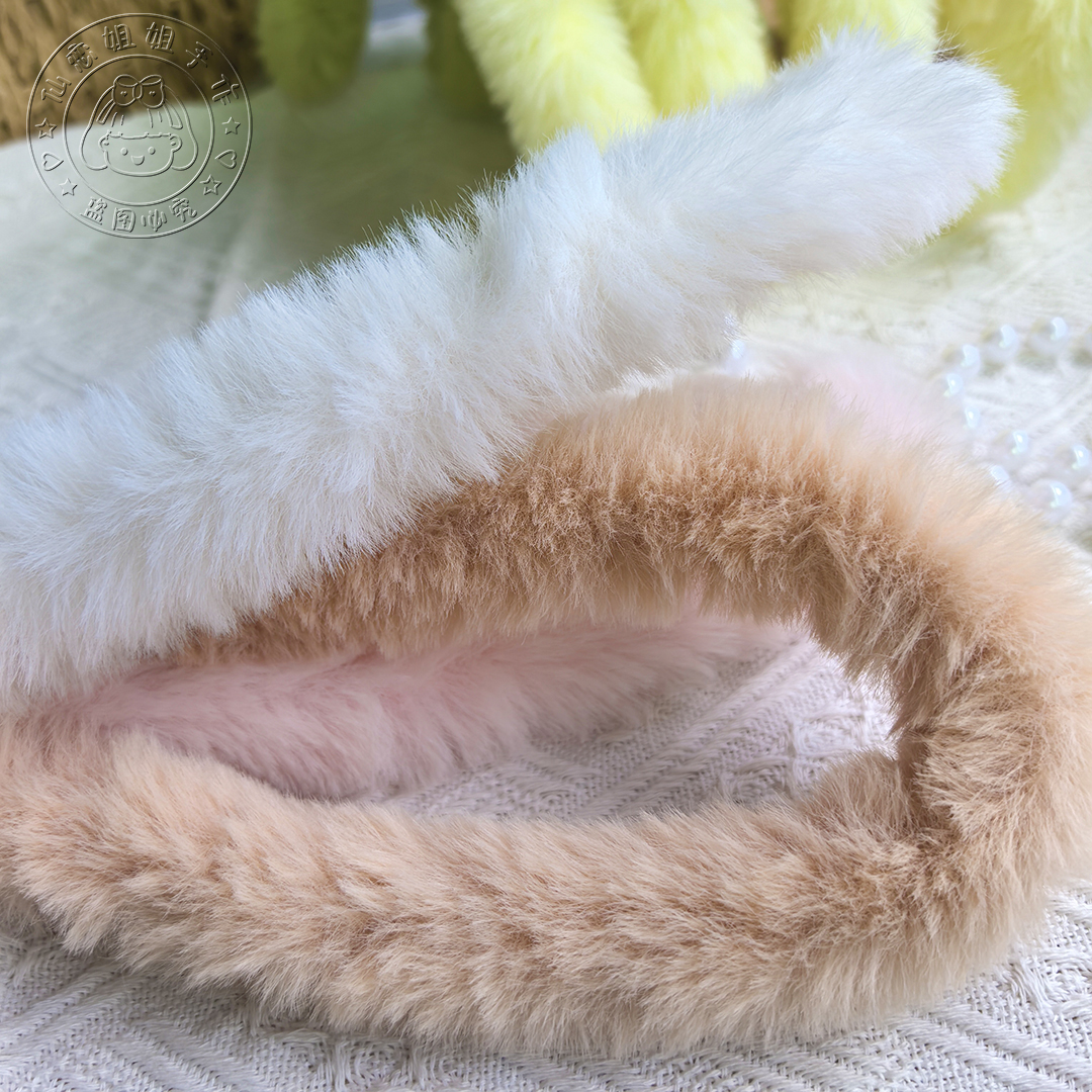 40mm兔毛扭扭棒小狗加粗加密手工diy优质款毛根毛条制作小兔材料