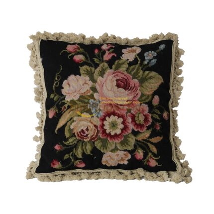 20x20法式软装欧式维多利亚风格绒绣抱枕客厅民族抱枕needlepoint
