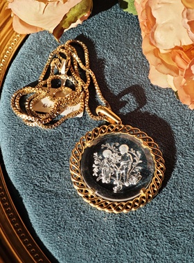 （售出不退不换）Vintage Trifari 双子座项链