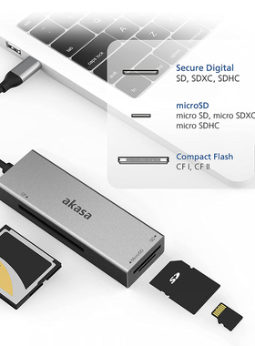 3合1卡槽typec多功能OTG读卡器usb3.0高速SDHC/SDXC UHS-II存储卡