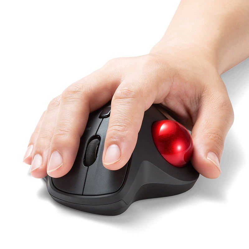 日本sanwa人体工学轨迹球鼠标有线/无线鼠标/蓝牙美工设计CA