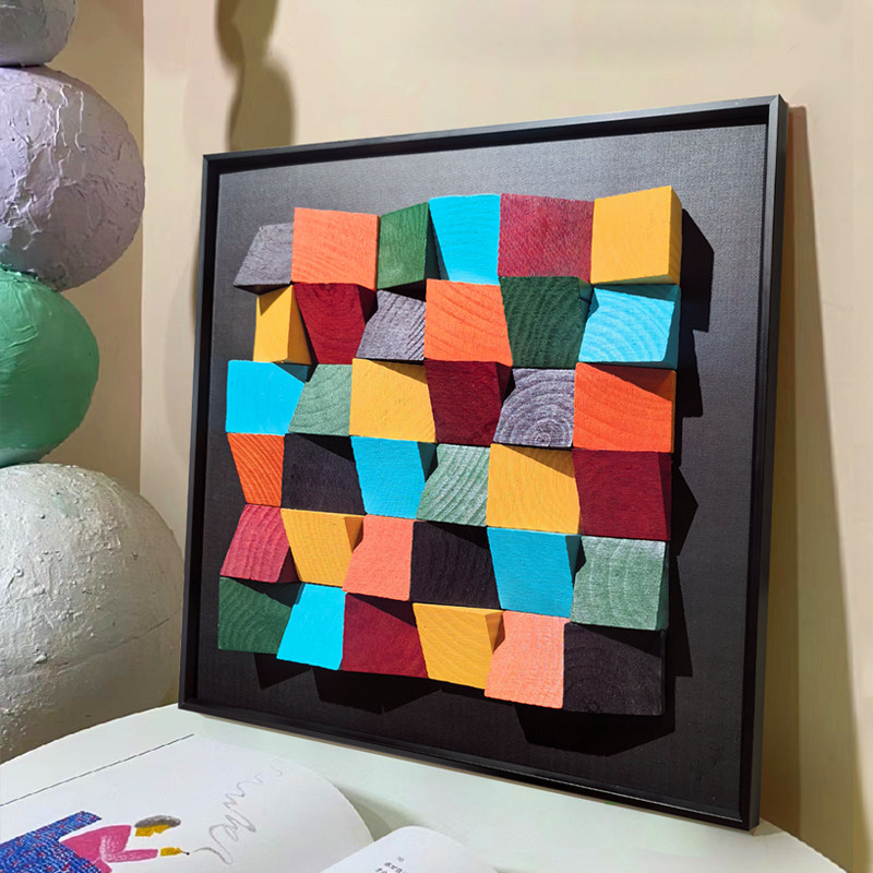 多巴胺软装入户玄关柜小众艺术挂画客厅电视立体感沙发床头柜摆画,家居饰品,现代装饰画,淘宝优惠券,粉丝福利购,淘宝优惠卷