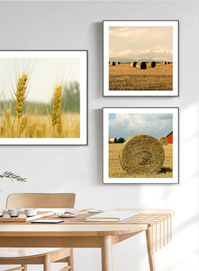 现代简约小清新风景装饰画客厅背景墙餐厅壁画卧室酒店玄关挂画