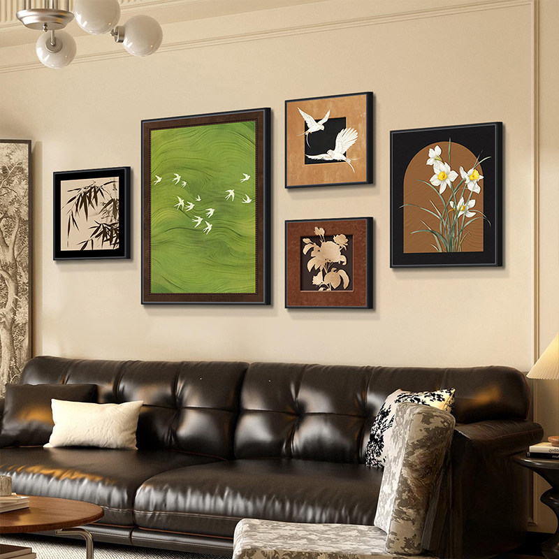 中古风客厅装饰画法式