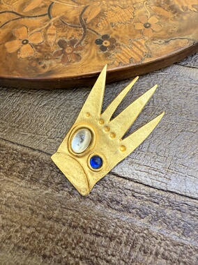 中古默认微瑕不退不换 cyclope 超小众法产 大小眼童话国王胸针