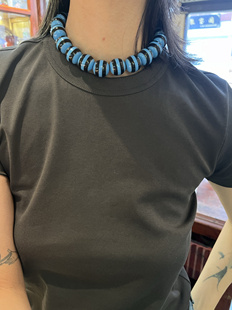 不退不换  亚克力超短球球项链  意大利