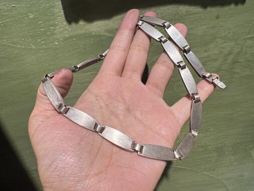 中古默认微瑕不退不换 品牌银项链 验银 93.9 意大利