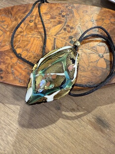 中古默认微瑕不退不换 穆拉诺打标琉璃项链 意大利