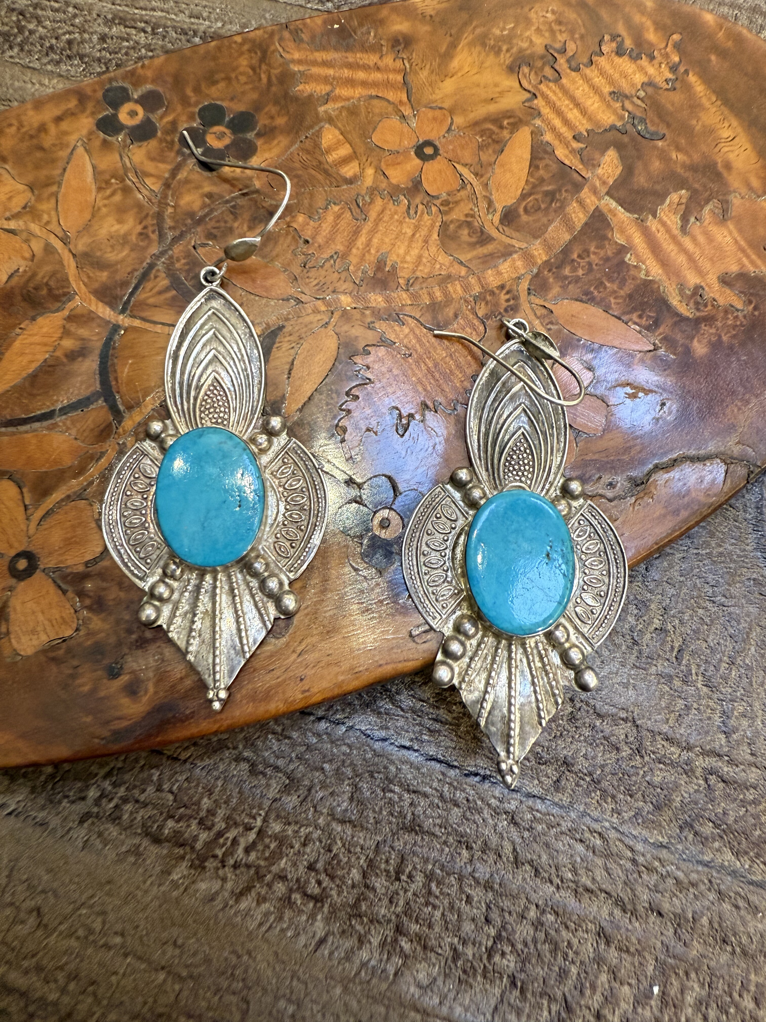 中古默认微瑕不退不换  仿松银耳环大扫件