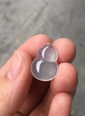 翡翠玉佛观音葫芦如意福瓜豆吊坠花件天然A缅甸0730.2葫芦叶子