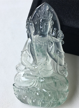 翡翠玉佛观音葫芦如意福瓜豆吊坠花件天然A缅甸2270.1虚空藏