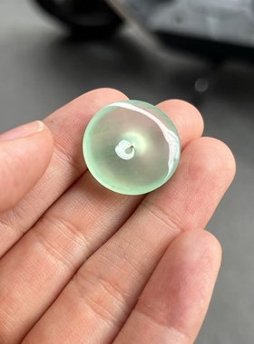 天然翡翠高质量甜绿平安扣1000.8