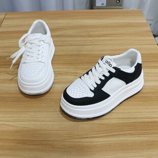 显瘦百搭休闲运动板鞋 6082 2026春厚底增高小白鞋 诗路花语女鞋