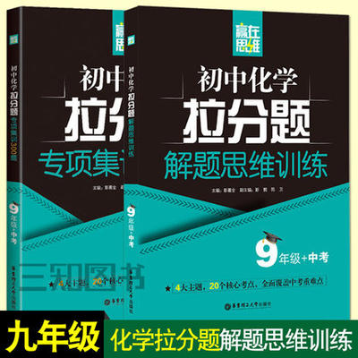 赢在思维 初中化学拉分题解题思维训练+专项集训300题 中考+九年级9年级初三化学辅导资料教辅书 练习题中考题库习题化学满分训练