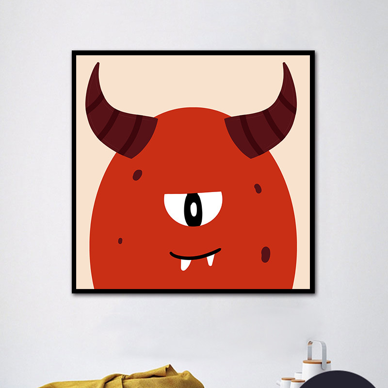 数字油画怪兽油彩画填色小尺寸治愈手工画画涂色填充卡通儿童定制