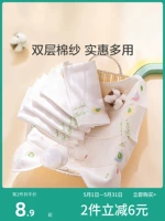 Хлопковый детский слюнявчик, средство детской гигиены для умывания, полотенце, марлевый носовой платок, 3 шт