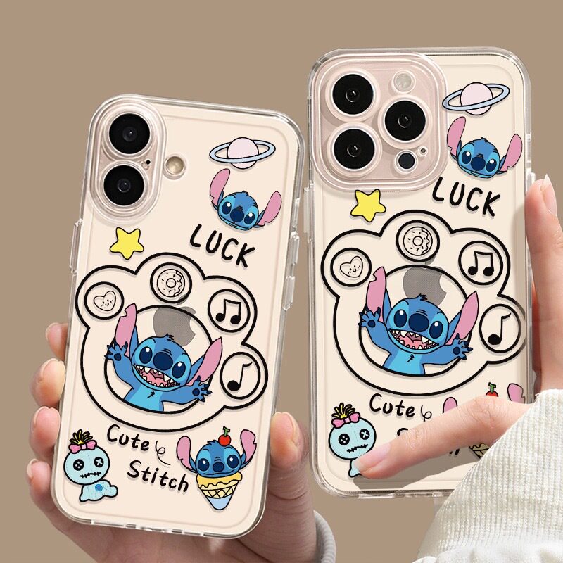 手掌史迪仔适用iphone17promax手机壳苹果16plus透明15卡通14/13