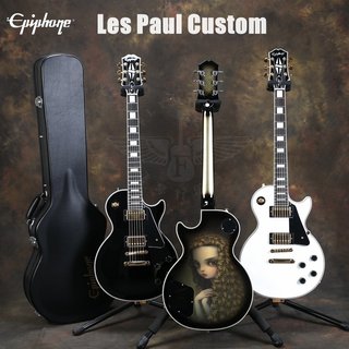 飞琴行Epiphone Les Paul Custom 黑卡 1959 电吉他 孤独摇滚