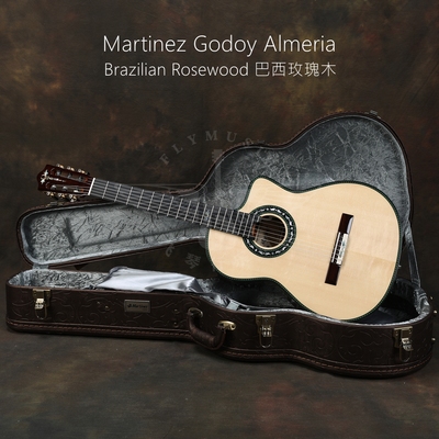 玛丁尼缺角电箱古典吉他Luthier
