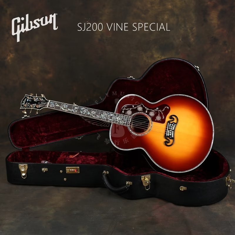 gibson飞琴行red全单民谣吉他