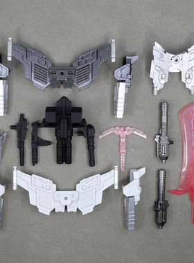 TIM改造布鲁 可克闪耀版第三弹IDW威震 天背包手炮钻头配件透明稿