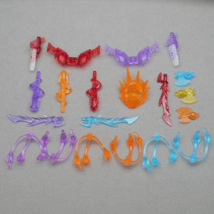 复刻系列布鲁 可第五弹星辉隐藏惊破天特效武器配件透明OP战斧