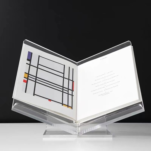 北欧现代简约亚克力书架创意杂志架摆件样板房售楼处书房软装饰品