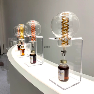 k11商场装饰冷凝萃取精油展示架美容院装饰摆件整形医美原料介绍