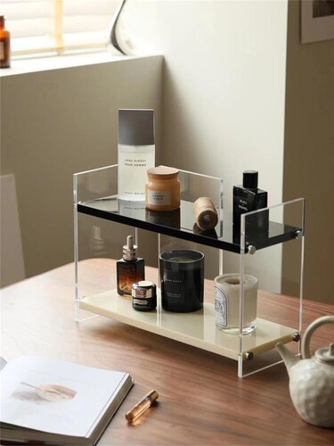 ins风亚克力香水置物架桌面整理杯子架梳妆台化妆品收纳架