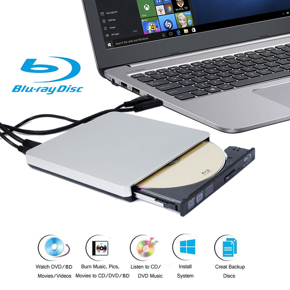 USB3.0外置蓝光光驱全区DVD刻录机笔记本MAC电脑通用蓝光光驱高清