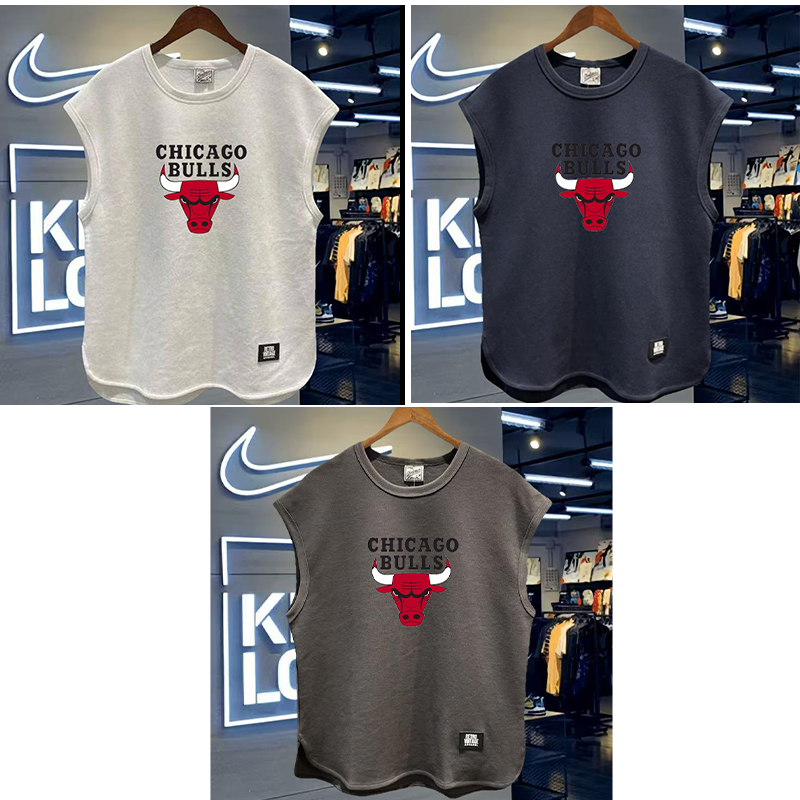 奥莱折扣 /有运费险 / 运动休闲棉背心 / 公牛队球服跑步无袖坎肩,女装/女士精品,背心吊带,淘宝优惠券,粉丝福利购,淘宝优惠卷