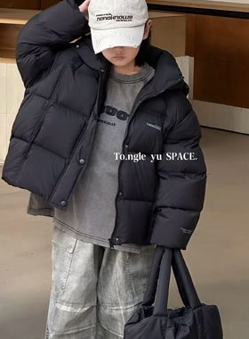 童乐鱼2025秋冬新款男女童韩版百搭休闲中大童保暖羽绒服外套2905