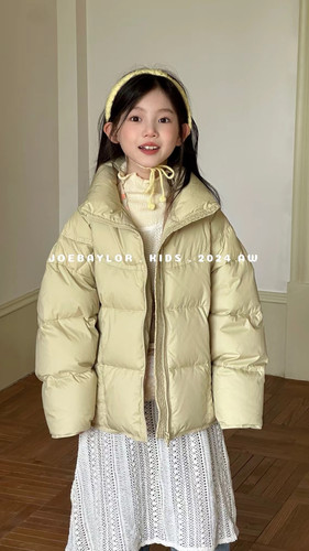乔贝乐2024新款冬款女童儿童韩版加绒羽绒服百搭休闲潮范7356
