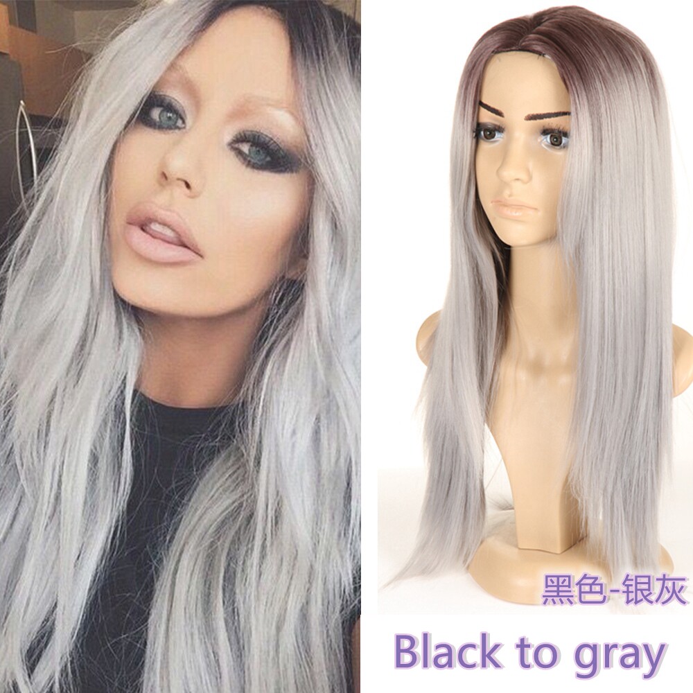 Ombre Blonde Wigs Long Straight Synthetic Wigs Wig Headgearin the Hair Care/Wig , Wig , Whole wig  category - from Buy2taobao.com to provide professional Taobao agent buy service