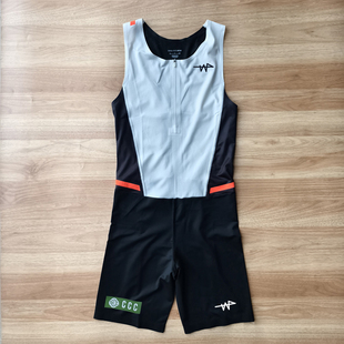 大迫杰破纪录连体拼接田径运动服 无袖连体短跑服紧身衣 可订做