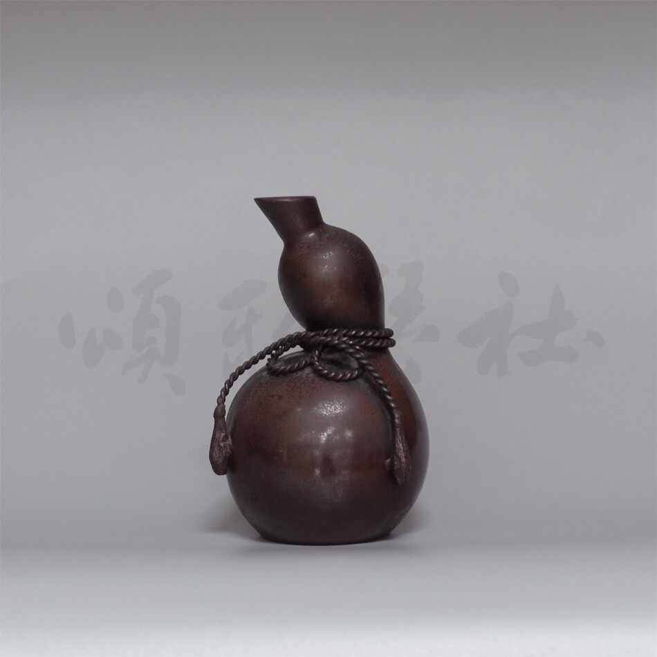 铜瓶紫铜葫芦瓶花瓶日本花器插花
