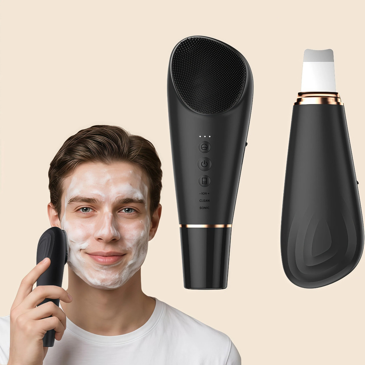 男士洁面仪家用脸部洗脸刷去黑头铲皮刀去角质面部死皮深层清洁,美容美体仪器,电子美容仪（非器械）,淘宝优惠券,粉丝福利购,淘宝优惠卷