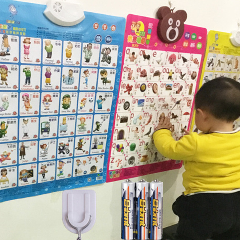 奥乐中英文早教挂图读音aoe