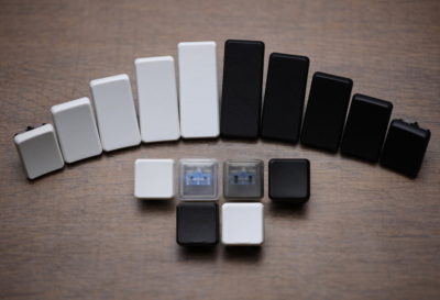 哈狐外设矮轴机械键盘透明键帽