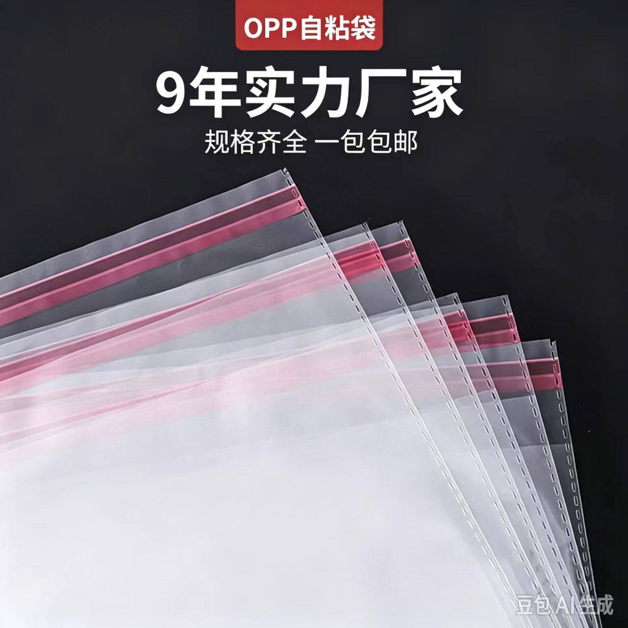 opp自粘袋透明包装袋衣服30x40不干胶玻璃袋自黏袋子塑料袋自粘袋